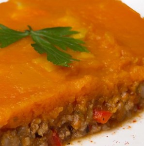 Pastel de pollo y calabaza