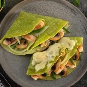 Crepes gourmet verdes