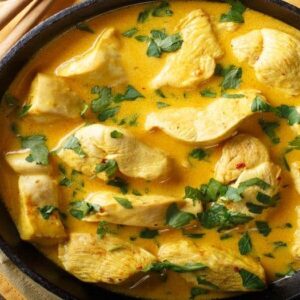 Pechuga al limón, ó al curry
